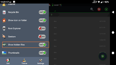 How to Show Hiden Files Android