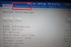how to solve bios won't to exit