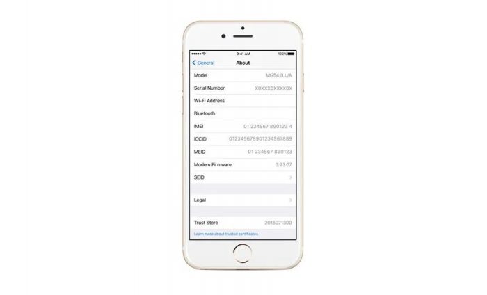 how to check imei on iphone