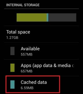 how to clear cache on android