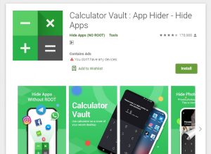 calculator vault