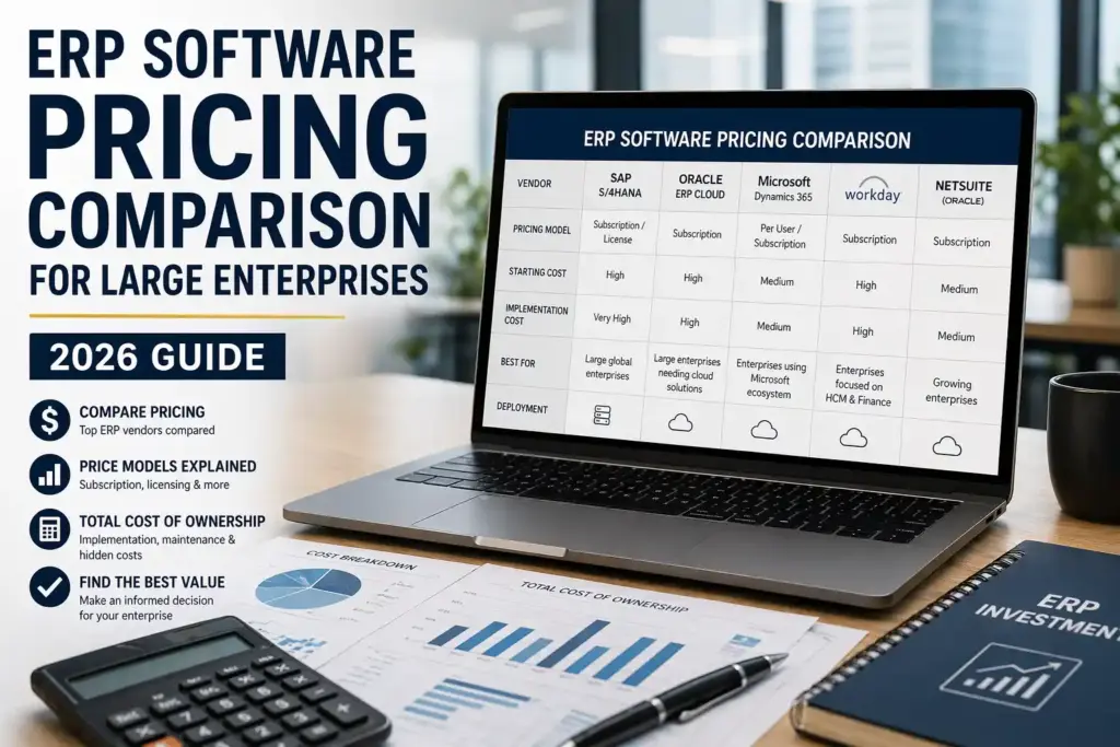 ERP Software Pricing Comparison for Large Enterprises